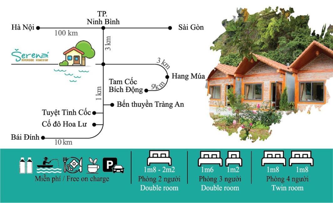 Serena riverside homestay - Tràng An Ninh Binh Esterno foto